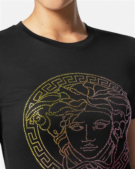 versace t shirt rosa|medusa t shirt women's.